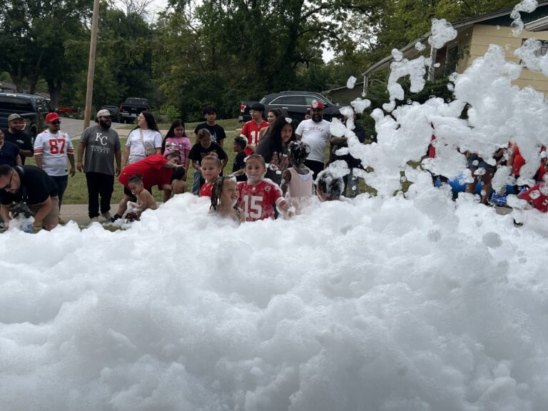 Birthday foam party in Kansas City